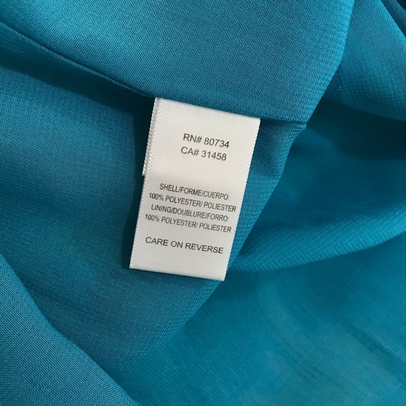 BCBG Mini Dress Teal Blue EUC Size 2 - Picture 10 of 12